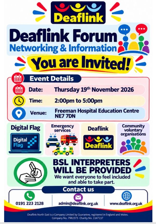 Deaflink Health & Emergency Services Forum – Invitation